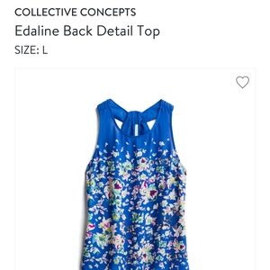 Collective Concepts:  Edaline Back Detail Top